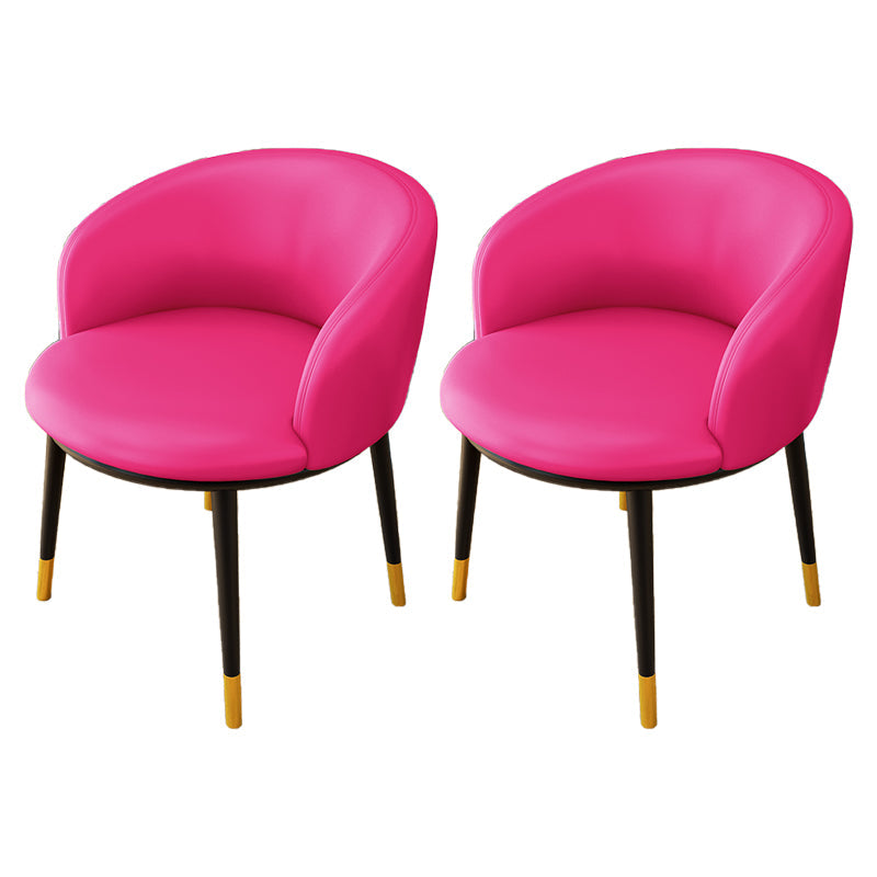 Indoor Scandinavian Side Chair Parsons Back Metal Upholstered Dining Room Chair Purple 2 Piece Set Clearhalo ' kitchen&dining_furn' 'Dining Chairs' 'Dining Tables & Seating' 'dining_chair' 'furn' 'furn_dining_chair' 'Furniture' 'furniture_dining_chair' 'Kitchen & Dining Furniture' 'kitchen' 4056465