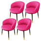 Indoor Scandinavian Side Chair Parsons Back Metal Upholstered Dining Room Chair Purple 4 Piece Set Clearhalo ' kitchen&dining_furn' 'Dining Chairs' 'Dining Tables & Seating' 'dining_chair' 'furn' 'furn_dining_chair' 'Furniture' 'furniture_dining_chair' 'Kitchen & Dining Furniture' 'kitchen' 4056466