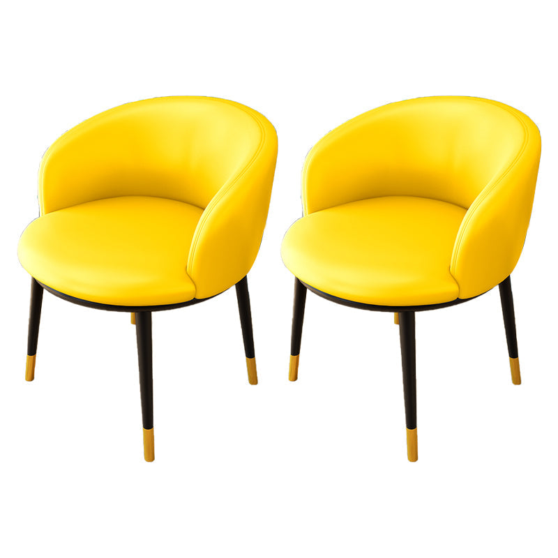 Indoor Scandinavian Side Chair Parsons Back Metal Upholstered Dining Room Chair Ginger 2 Piece Set Clearhalo ' kitchen&dining_furn' 'Dining Chairs' 'Dining Tables & Seating' 'dining_chair' 'furn' 'furn_dining_chair' 'Furniture' 'furniture_dining_chair' 'Kitchen & Dining Furniture' 'kitchen' 4056470