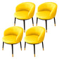 Indoor Scandinavian Side Chair Parsons Back Metal Upholstered Dining Room Chair Ginger 4 Piece Set Clearhalo ' kitchen&dining_furn' 'Dining Chairs' 'Dining Tables & Seating' 'dining_chair' 'furn' 'furn_dining_chair' 'Furniture' 'furniture_dining_chair' 'Kitchen & Dining Furniture' 'kitchen' 4056471