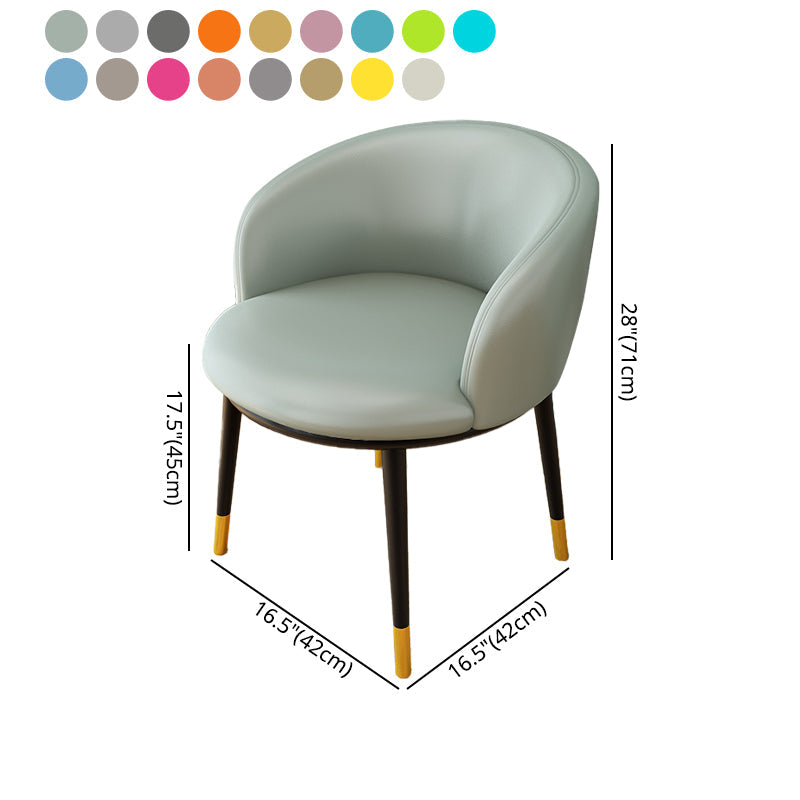 Indoor Scandinavian Side Chair Parsons Back Metal Upholstered Dining Room Chair Clearhalo ' kitchen&dining_furn' 'Dining Chairs' 'Dining Tables & Seating' 'dining_chair' 'furn' 'furn_dining_chair' 'Furniture' 'furniture_dining_chair' 'Kitchen & Dining Furniture' 'kitchen' 4056492