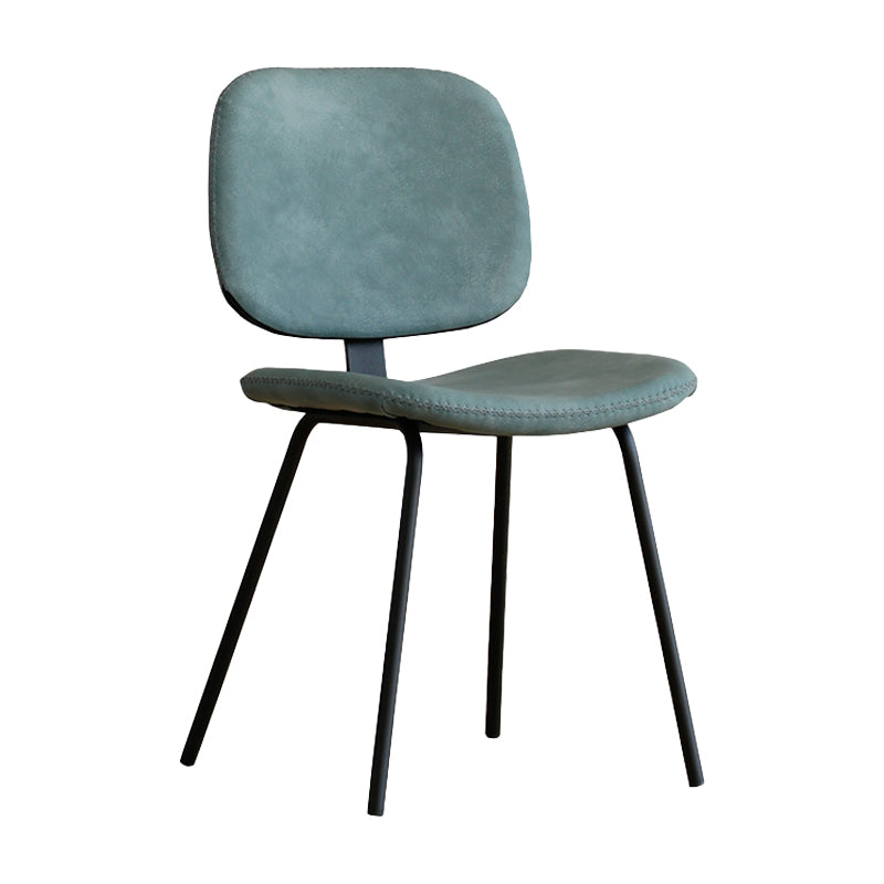 Industrial Metal Dining Room Chairs Open Back Dining Side Armless Dining Chairs Blue 1 Piece Clearhalo ' kitchen&dining_furn' 'Dining Chairs' 'Dining Tables & Seating' 'dining_chair' 'furn' 'furn_dining_chair' 'Furniture' 'furniture_dining_chair' 'Kitchen & Dining Furniture' 'kitchen' 4056499