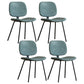 Industrial Metal Dining Room Chairs Open Back Dining Side Armless Dining Chairs Blue 4 Piece Set Clearhalo ' kitchen&dining_furn' 'Dining Chairs' 'Dining Tables & Seating' 'dining_chair' 'furn' 'furn_dining_chair' 'Furniture' 'furniture_dining_chair' 'Kitchen & Dining Furniture' 'kitchen' 4056503