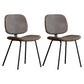 Industrial Metal Dining Room Chairs Open Back Dining Side Armless Dining Chairs Dark Coffee 2 Piece Set Clearhalo ' kitchen&dining_furn' 'Dining Chairs' 'Dining Tables & Seating' 'dining_chair' 'furn' 'furn_dining_chair' 'Furniture' 'furniture_dining_chair' 'Kitchen & Dining Furniture' 'kitchen' 4056513