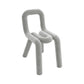 Modern Style Metal Chair Dining Room Kitchen Open Back Side Chairs Set Light Gray 1 Piece Clearhalo ' kitchen&dining_furn' 'Dining Chairs' 'Dining Tables & Seating' 'dining_chair' 'furn' 'furn_dining_chair' 'Furniture' 'furniture_dining_chair' 'Kitchen & Dining Furniture' 'kitchen' 4056524