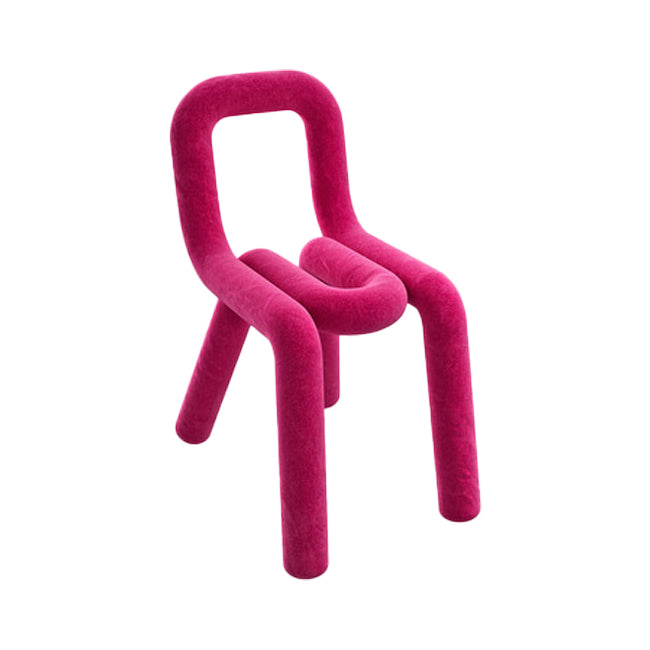 Modern Style Metal Chair Dining Room Kitchen Open Back Side Chairs Set Rose Red 1 Piece Clearhalo ' kitchen&dining_furn' 'Dining Chairs' 'Dining Tables & Seating' 'dining_chair' 'furn' 'furn_dining_chair' 'Furniture' 'furniture_dining_chair' 'Kitchen & Dining Furniture' 'kitchen' 4056539