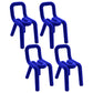 Modern Style Metal Chair Dining Room Kitchen Open Back Side Chairs Set Royal Blue 4 Piece Set Clearhalo ' kitchen&dining_furn' 'Dining Chairs' 'Dining Tables & Seating' 'dining_chair' 'furn' 'furn_dining_chair' 'Furniture' 'furniture_dining_chair' 'Kitchen & Dining Furniture' 'kitchen' 4056547