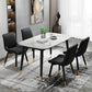 Glam Style Metal Dining Room Chairs Armless PU Leather Chair for Restaurant Clearhalo ' kitchen&dining_furn' 'Dining Chairs' 'Dining Tables & Seating' 'dining_chair' 'furn' 'furn_dining_chair' 'Furniture' 'furniture_dining_chair' 'Kitchen & Dining Furniture' 'kitchen' 4056611