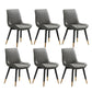 Glam Style Metal Dining Room Chairs Armless PU Leather Chair for Restaurant Grey 6 Piece Set Clearhalo ' kitchen&dining_furn' 'Dining Chairs' 'Dining Tables & Seating' 'dining_chair' 'furn' 'furn_dining_chair' 'Furniture' 'furniture_dining_chair' 'Kitchen & Dining Furniture' 'kitchen' 4056623