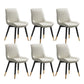 Glam Style Metal Dining Room Chairs Armless PU Leather Chair for Restaurant Off-White 6 Piece Set Clearhalo ' kitchen&dining_furn' 'Dining Chairs' 'Dining Tables & Seating' 'dining_chair' 'furn' 'furn_dining_chair' 'Furniture' 'furniture_dining_chair' 'Kitchen & Dining Furniture' 'kitchen' 4056635