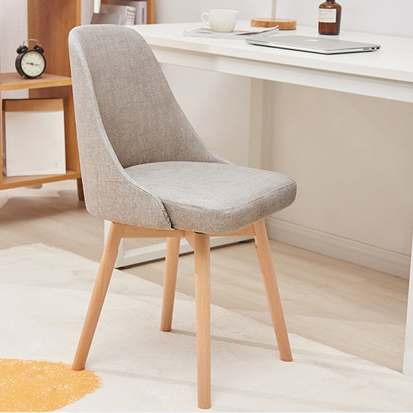 Upholstered Armless Dining Chairs Scandinavian Side Dining Chairs with Wood Legs Clearhalo ' kitchen&dining_furn' 'Dining Chairs' 'Dining Tables & Seating' 'dining_chair' 'furn' 'furn_dining_chair' 'Furniture' 'furniture_dining_chair' 'Kitchen & Dining Furniture' 'kitchen' 4056637