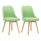 Upholstered Armless Dining Chairs Scandinavian Side Dining Chairs with Wood Legs Fruit Green 2 Piece Set Clearhalo ' kitchen&dining_furn' 'Dining Chairs' 'Dining Tables & Seating' 'dining_chair' 'furn' 'furn_dining_chair' 'Furniture' 'furniture_dining_chair' 'Kitchen & Dining Furniture' 'kitchen' 4056675