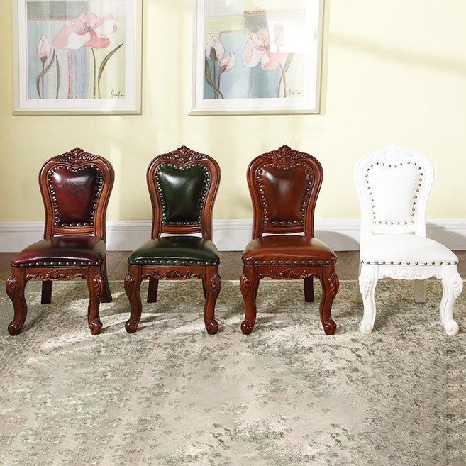 Traditional Wood Dining Armless Chair Open Back Dining Side Chair for Restaurant Clearhalo ' kitchen&dining_furn' 'Dining Chairs' 'Dining Tables & Seating' 'dining_chair' 'furn' 'furn_dining_chair' 'Furniture' 'furniture_dining_chair' 'Kitchen & Dining Furniture' 'kitchen' 4056705