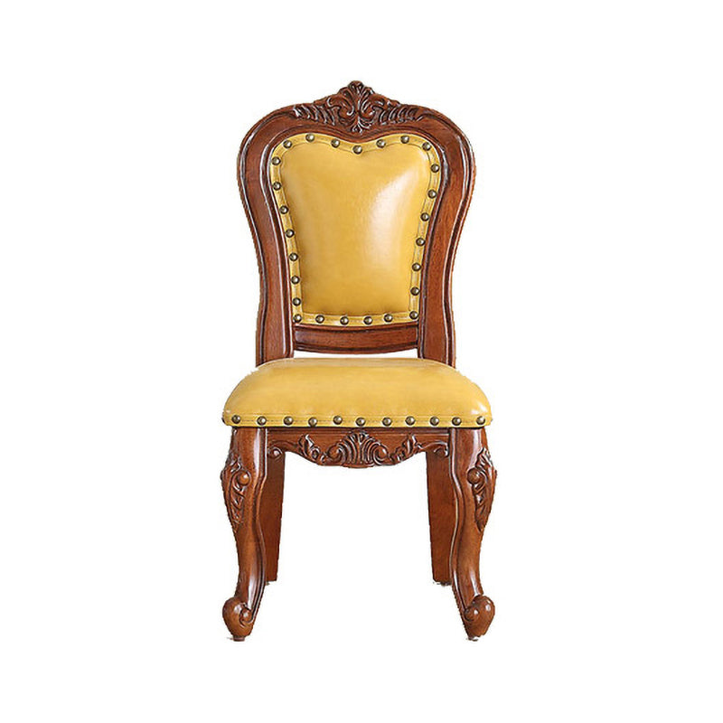 Traditional Wood Dining Armless Chair Open Back Dining Side Chair for Restaurant Lemon Yellow 1 Piece Clearhalo ' kitchen&dining_furn' 'Dining Chairs' 'Dining Tables & Seating' 'dining_chair' 'furn' 'furn_dining_chair' 'Furniture' 'furniture_dining_chair' 'Kitchen & Dining Furniture' 'kitchen' 4056706