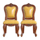 Traditional Wood Dining Armless Chair Open Back Dining Side Chair for Restaurant Lemon Yellow 2 Piece Set Clearhalo ' kitchen&dining_furn' 'Dining Chairs' 'Dining Tables & Seating' 'dining_chair' 'furn' 'furn_dining_chair' 'Furniture' 'furniture_dining_chair' 'Kitchen & Dining Furniture' 'kitchen' 4056707