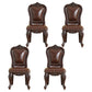 Traditional Wood Dining Armless Chair Open Back Dining Side Chair for Restaurant Dark Brown 4 Piece Set Clearhalo ' kitchen&dining_furn' 'Dining Chairs' 'Dining Tables & Seating' 'dining_chair' 'furn' 'furn_dining_chair' 'Furniture' 'furniture_dining_chair' 'Kitchen & Dining Furniture' 'kitchen' 4056717
