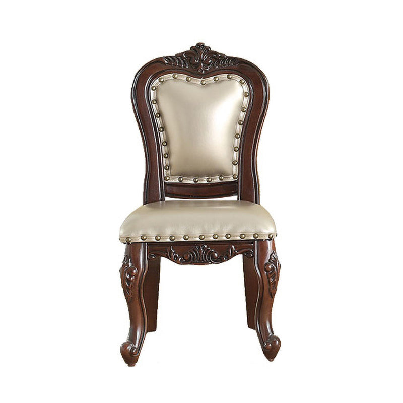 Traditional Wood Dining Armless Chair Open Back Dining Side Chair for Restaurant White-Brown 1 Piece Clearhalo ' kitchen&dining_furn' 'Dining Chairs' 'Dining Tables & Seating' 'dining_chair' 'furn' 'furn_dining_chair' 'Furniture' 'furniture_dining_chair' 'Kitchen & Dining Furniture' 'kitchen' 4056718