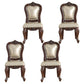 Traditional Wood Dining Armless Chair Open Back Dining Side Chair for Restaurant White-Brown 4 Piece Set Clearhalo ' kitchen&dining_furn' 'Dining Chairs' 'Dining Tables & Seating' 'dining_chair' 'furn' 'furn_dining_chair' 'Furniture' 'furniture_dining_chair' 'Kitchen & Dining Furniture' 'kitchen' 4056720