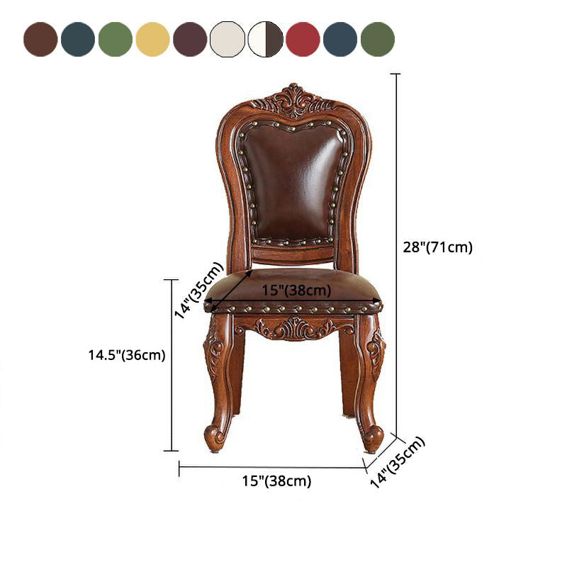 Traditional Wood Dining Armless Chair Open Back Dining Side Chair for Restaurant Clearhalo ' kitchen&dining_furn' 'Dining Chairs' 'Dining Tables & Seating' 'dining_chair' 'furn' 'furn_dining_chair' 'Furniture' 'furniture_dining_chair' 'Kitchen & Dining Furniture' 'kitchen' 4056724