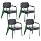 Industrial Metal Dining Room Chair Arm Open Back Dining Side Chair for Home Use Black Green 4 Piece Set Clearhalo ' kitchen&dining_furn' 'Dining Chairs' 'Dining Tables & Seating' 'dining_chair' 'furn' 'furn_dining_chair' 'Furniture' 'furniture_dining_chair' 'Kitchen & Dining Furniture' 'kitchen' 4056779