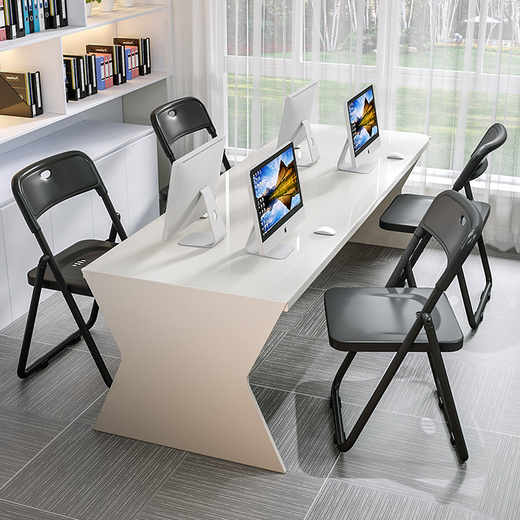 Contemporary Home Metal Dining Chair Open Back Armless Dining Side Chair Clearhalo ' kitchen&dining_furn' 'Dining Chairs' 'Dining Tables & Seating' 'dining_chair' 'furn' 'furn_dining_chair' 'Furniture' 'furniture_dining_chair' 'Kitchen & Dining Furniture' 'kitchen' 4056791