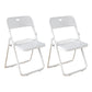 Contemporary Home Metal Dining Chair Open Back Armless Dining Side Chair Ivory 2 Piece Set Clearhalo ' kitchen&dining_furn' 'Dining Chairs' 'Dining Tables & Seating' 'dining_chair' 'furn' 'furn_dining_chair' 'Furniture' 'furniture_dining_chair' 'Kitchen & Dining Furniture' 'kitchen' 4056817