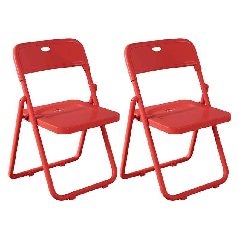 Contemporary Home Metal Dining Chair Open Back Armless Dining Side Chair Rust Red 2 Piece Set Clearhalo ' kitchen&dining_furn' 'Dining Chairs' 'Dining Tables & Seating' 'dining_chair' 'furn' 'furn_dining_chair' 'Furniture' 'furniture_dining_chair' 'Kitchen & Dining Furniture' 'kitchen' 4056820