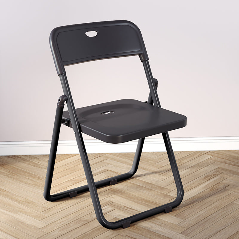 Contemporary Home Metal Dining Chair Open Back Armless Dining Side Chair Gloss Black 1 Piece Clearhalo ' kitchen&dining_furn' 'Dining Chairs' 'Dining Tables & Seating' 'dining_chair' 'furn' 'furn_dining_chair' 'Furniture' 'furniture_dining_chair' 'Kitchen & Dining Furniture' 'kitchen' 4056822