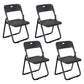 Contemporary Home Metal Dining Chair Open Back Armless Dining Side Chair Gloss Black 4 Piece Set Clearhalo ' kitchen&dining_furn' 'Dining Chairs' 'Dining Tables & Seating' 'dining_chair' 'furn' 'furn_dining_chair' 'Furniture' 'furniture_dining_chair' 'Kitchen & Dining Furniture' 'kitchen' 4056824