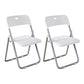 Contemporary Home Metal Dining Chair Open Back Armless Dining Side Chair White 2 Piece Set Clearhalo ' kitchen&dining_furn' 'Dining Chairs' 'Dining Tables & Seating' 'dining_chair' 'furn' 'furn_dining_chair' 'Furniture' 'furniture_dining_chair' 'Kitchen & Dining Furniture' 'kitchen' 4056826