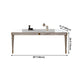 Medieval Modern Luxury Sintered Stone Top Dining Table Rectangle Table in White with 4 Legs Clearhalo ' dining_table' 'Dining Tables & Seating' 'Dining Tables' 'furn' 'furn_dining_table' 'Furniture' 'furniture_dining_table' 'Kitchen & Dining Furniture' 'kitchen&dining_furn' 'kitchen' 'kitchen_dining_table' 4060541