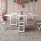 Modern Sintered Stone Dining Table Oval Drop-Leaf 59" Dining Table with Gold Frame Clearhalo ' dining_table' 'Dining Tables & Seating' 'Dining Tables' 'furn' 'furn_dining_table' 'Furniture' 'furniture_dining_table' 'Kitchen & Dining Furniture' 'kitchen&dining_furn' 'kitchen' 'kitchen_dining_table' 4060597