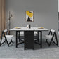 Foldable Dining Table Modern Rectangle Table with Storage Base (table only) Clearhalo ' dining_table' 'Dining Tables & Seating' 'Dining Tables' 'furn' 'furn_dining_table' 'Furniture' 'furniture_dining_table' 'Kitchen & Dining Furniture' 'kitchen&dining_furn' 'kitchen' 'kitchen_dining_table' 4060628