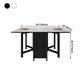 Foldable Dining Table Modern Rectangle Table with Storage Base (table only) Clearhalo ' dining_table' 'Dining Tables & Seating' 'Dining Tables' 'furn' 'furn_dining_table' 'Furniture' 'furniture_dining_table' 'Kitchen & Dining Furniture' 'kitchen&dining_furn' 'kitchen' 'kitchen_dining_table' 4060635