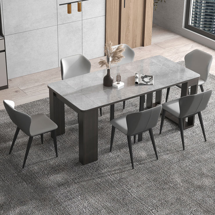 70'' Foldable Sintered Stone Top Dining Table Modern Rectangle Table with 5 Legs Clearhalo ' dining_table' 'Dining Tables & Seating' 'Dining Tables' 'furn' 'furn_dining_table' 'Furniture' 'furniture_dining_table' 'Kitchen & Dining Furniture' 'kitchen&dining_furn' 'kitchen' 'kitchen_dining_table' 4060656