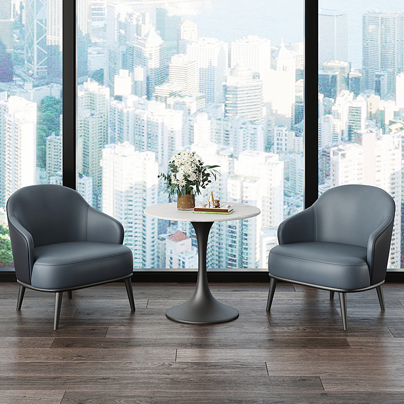 Traditional Luxury Dining Table Round Sintered Stone Dining Table with Tulip Base Clearhalo ' dining_table' 'Dining Tables & Seating' 'Dining Tables' 'furn' 'furn_dining_table' 'Furniture' 'furniture_dining_table' 'Kitchen & Dining Furniture' 'kitchen&dining_furn' 'kitchen' 'kitchen_dining_table' 4060677