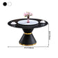 Traditional Luxury Dining Room Table Rectangle Sintered Stone Table with Pedestal Base Clearhalo ' dining_table' 'Dining Tables & Seating' 'Dining Tables' 'furn' 'furn_dining_table' 'Furniture' 'furniture_dining_table' 'Kitchen & Dining Furniture' 'kitchen&dining_furn' 'kitchen' 'kitchen_dining_table' 4060706