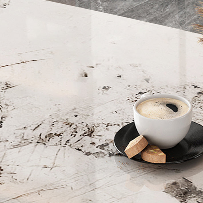 Luxury Sintered Stone Top Dining Table Rectangle Table with Metal and Stone Double Pedestal in Gold Clearhalo ' dining_table' 'Dining Tables & Seating' 'Dining Tables' 'furn' 'furn_dining_table' 'Furniture' 'furniture_dining_table' 'Kitchen & Dining Furniture' 'kitchen&dining_furn' 'kitchen' 'kitchen_dining_table' 4060716