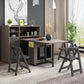 Mid-Century Modern Dining Table Rectangle Drop-Leaf 59" Dining Table(only table) Clearhalo ' dining_table' 'Dining Tables & Seating' 'Dining Tables' 'furn' 'furn_dining_table' 'Furniture' 'furniture_dining_table' 'Kitchen & Dining Furniture' 'kitchen&dining_furn' 'kitchen' 'kitchen_dining_table' 4060724