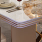 Luxury Sintered Stone Top Dining Table in White Rectangle Table with Double Pedestal Clearhalo ' dining_table' 'Dining Tables & Seating' 'Dining Tables' 'furn' 'furn_dining_table' 'Furniture' 'furniture_dining_table' 'Kitchen & Dining Furniture' 'kitchen&dining_furn' 'kitchen' 'kitchen_dining_table' 4060759