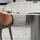 Luxury Sintered Stone Top Dining Table Rectangle Table with Double Pedestal Clearhalo ' dining_table' 'Dining Tables & Seating' 'Dining Tables' 'furn' 'furn_dining_table' 'Furniture' 'furniture_dining_table' 'Kitchen & Dining Furniture' 'kitchen&dining_furn' 'kitchen' 'kitchen_dining_table' 4060771