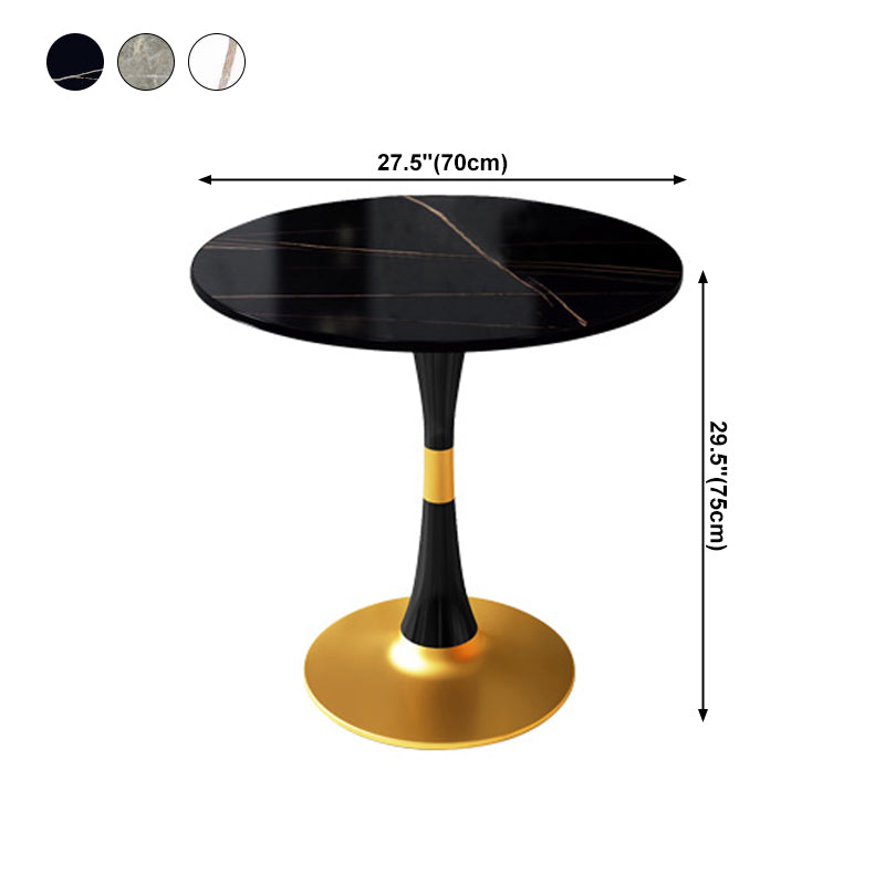Round Traditional Luxury Dining Table Sintered Stone Table with Tulip Base Clearhalo ' dining_table' 'Dining Tables & Seating' 'Dining Tables' 'furn' 'furn_dining_table' 'Furniture' 'furniture_dining_table' 'Kitchen & Dining Furniture' 'kitchen&dining_furn' 'kitchen' 'kitchen_dining_table' 4060839