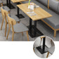Industrial Style Dining Table Black Metal Base Table for Home Kitchen Dinner Clearhalo ' dining_table' 'Dining Tables & Seating' 'Dining Tables' 'furn' 'furn_dining_table' 'Furniture' 'furniture_dining_table' 'Kitchen & Dining Furniture' 'kitchen&dining_furn' 'kitchen' 'kitchen_dining_table' 4060848