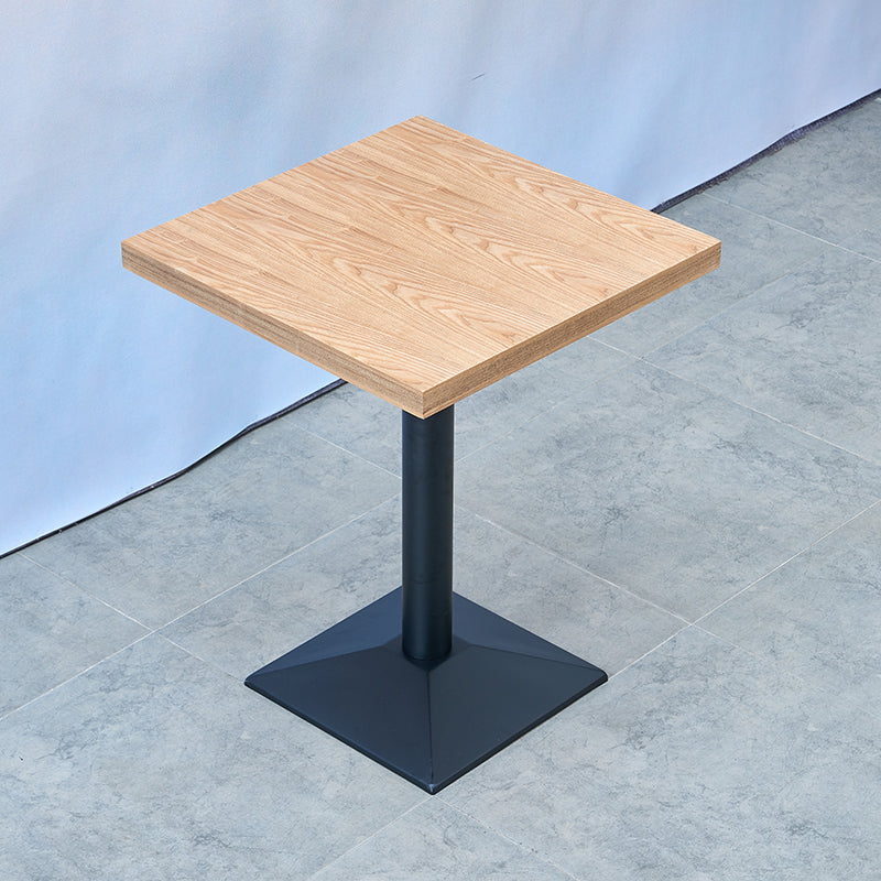 Industrial Style Dining Room Table Metal Base Table for Home Kitchen Dinner Square Black Without Chairs Clearhalo ' dining_table' 'Dining Tables & Seating' 'Dining Tables' 'furn' 'furn_dining_table' 'Furniture' 'furniture_dining_table' 'Kitchen & Dining Furniture' 'kitchen&dining_furn' 'kitchen' 'kitchen_dining_table' 4060861