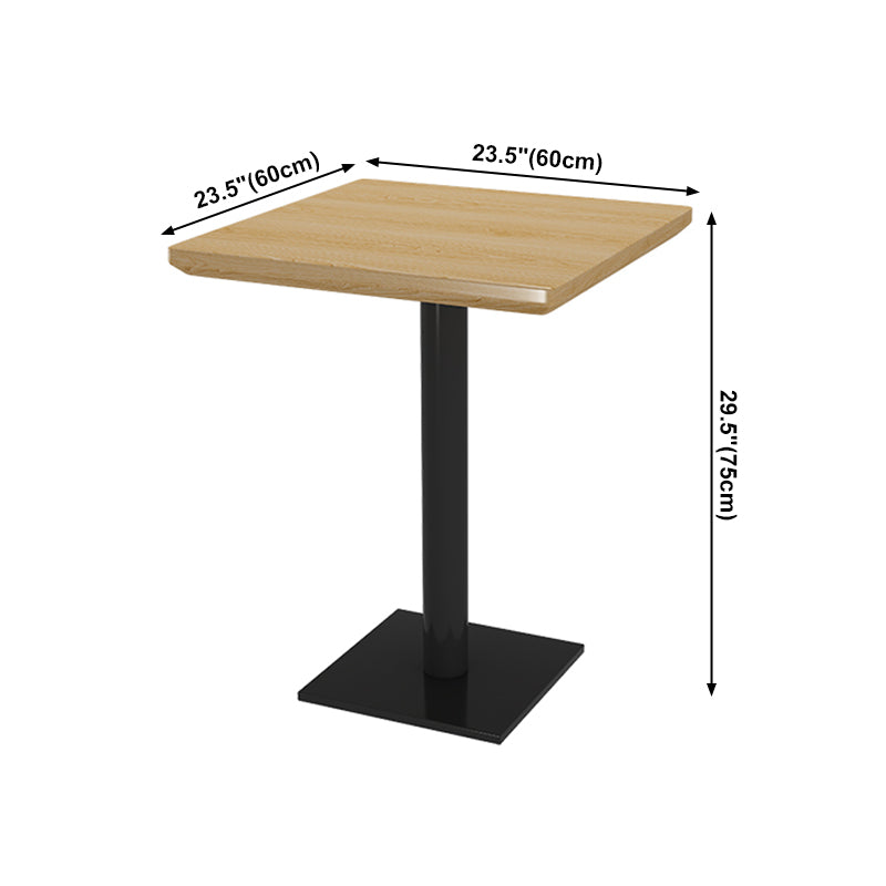 Industrial Dining Table Black Metal Base Table for Home Kitchen Dinner Clearhalo ' dining_table' 'Dining Tables & Seating' 'Dining Tables' 'furn' 'furn_dining_table' 'Furniture' 'furniture_dining_table' 'Kitchen & Dining Furniture' 'kitchen&dining_furn' 'kitchen' 'kitchen_dining_table' 4060873