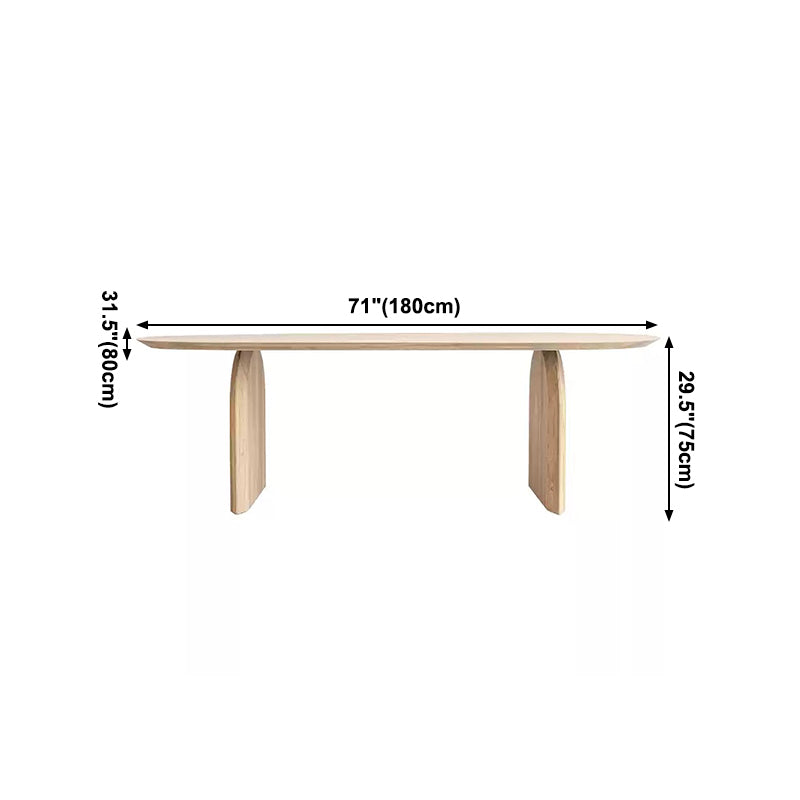 Oval Dinette Table Simplicity Style Double Pedestal Furniture for Indoor Clearhalo ' dining_table' 'Dining Tables & Seating' 'Dining Tables' 'furn' 'furn_dining_table' 'Furniture' 'furniture_dining_table' 'Kitchen & Dining Furniture' 'kitchen&dining_furn' 'kitchen' 'kitchen_dining_table' 4060924