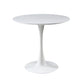 Metal Contemporary Round Dining Table Wood Top Table with Tulip Clearhalo ' dining_table' 'Dining Tables & Seating' 'Dining Tables' 'furn' 'furn_dining_table' 'Furniture' 'furniture_dining_table' 'Kitchen & Dining Furniture' 'kitchen&dining_furn' 'kitchen' 'kitchen_dining_table' 4060935