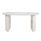 Contemporary Style Oval Dining Table Solid Wood Furniture for Dining Room White Without Chairs Clearhalo ' dining_table' 'Dining Tables & Seating' 'Dining Tables' 'furn' 'furn_dining_table' 'Furniture' 'furniture_dining_table' 'Kitchen & Dining Furniture' 'kitchen&dining_furn' 'kitchen' 'kitchen_dining_table' 4060949
