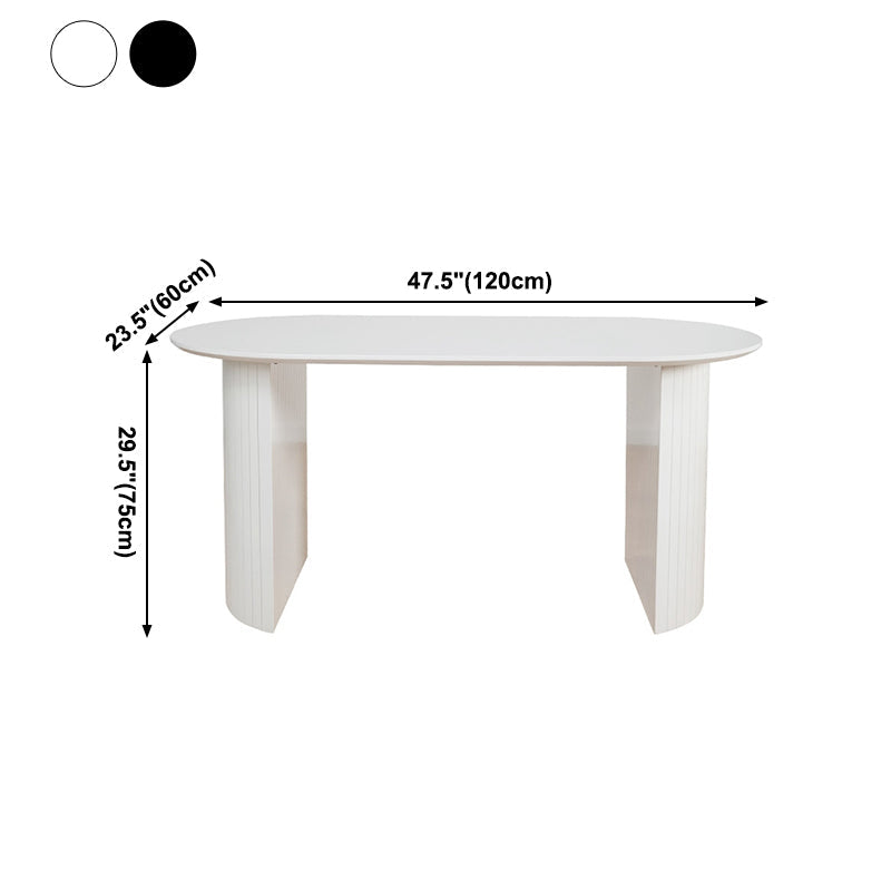 Contemporary Style Oval Dining Table Solid Wood Furniture for Dining Room Clearhalo ' dining_table' 'Dining Tables & Seating' 'Dining Tables' 'furn' 'furn_dining_table' 'Furniture' 'furniture_dining_table' 'Kitchen & Dining Furniture' 'kitchen&dining_furn' 'kitchen' 'kitchen_dining_table' 4060953