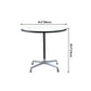 Metal Contemporary Round Dining Table Manufactured Wood Dining Table with Pedestal Clearhalo ' dining_table' 'Dining Tables & Seating' 'Dining Tables' 'Furniture' 'furniture_dining_table' 'Kitchen & Dining Furniture' 'kitchen&dining_furn' 'kitchen' 'kitchen_dining_table' 4060971